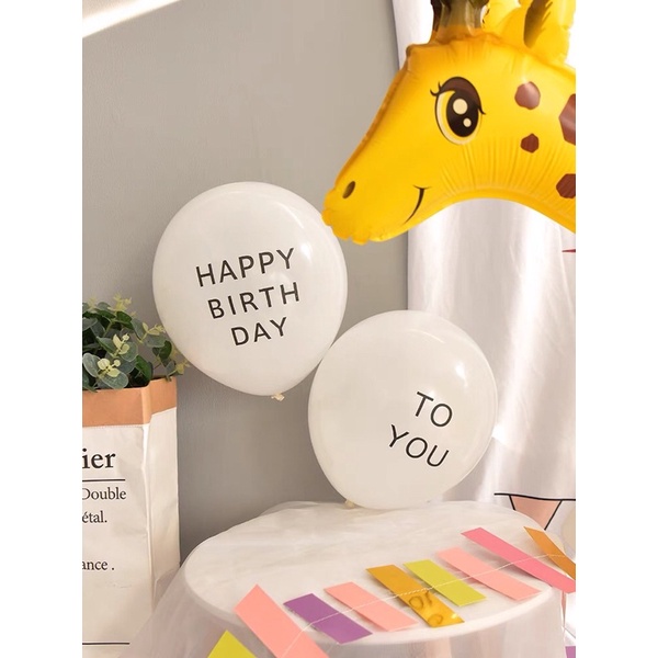 Bóng bay in chữ Happy birthday to you, happy every day sinh nhật