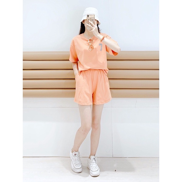 Set đồ áo thun quần short in số 7 - 79718