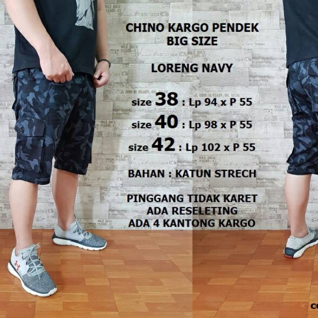 Quần Short Cargo Size 38 40 42 44 Thời Trang Cho Nam