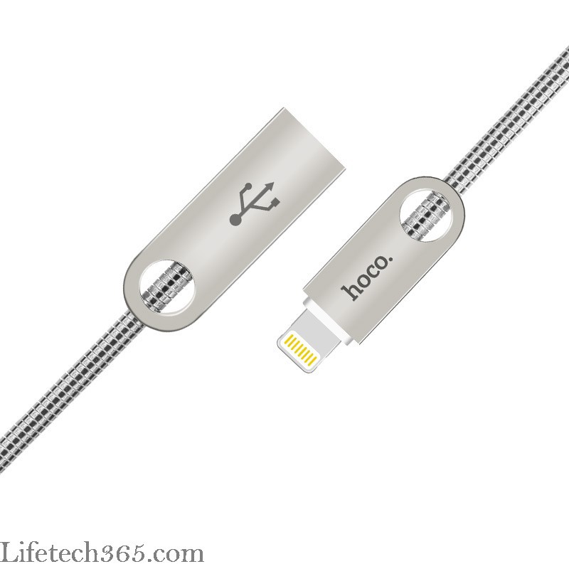 Hoco U8 – Cáp sạc lightning cho Iphone bọc thép cao cấp