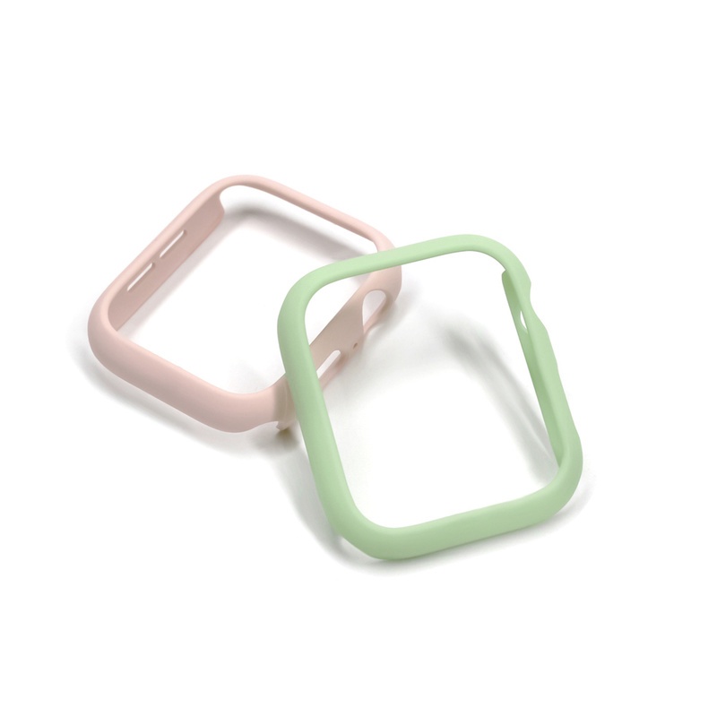 Ốp Điện Thoại PC Siêu Mỏng Màu Kẹo Cho apple watch series 7 6 SE 5 4 3 45MM 41Mm