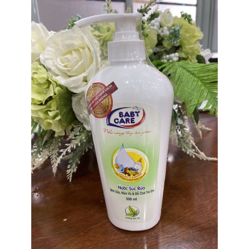Nước súc rửa bình sữa, núm vú, và đồ chơi trẻ em BABY CARE