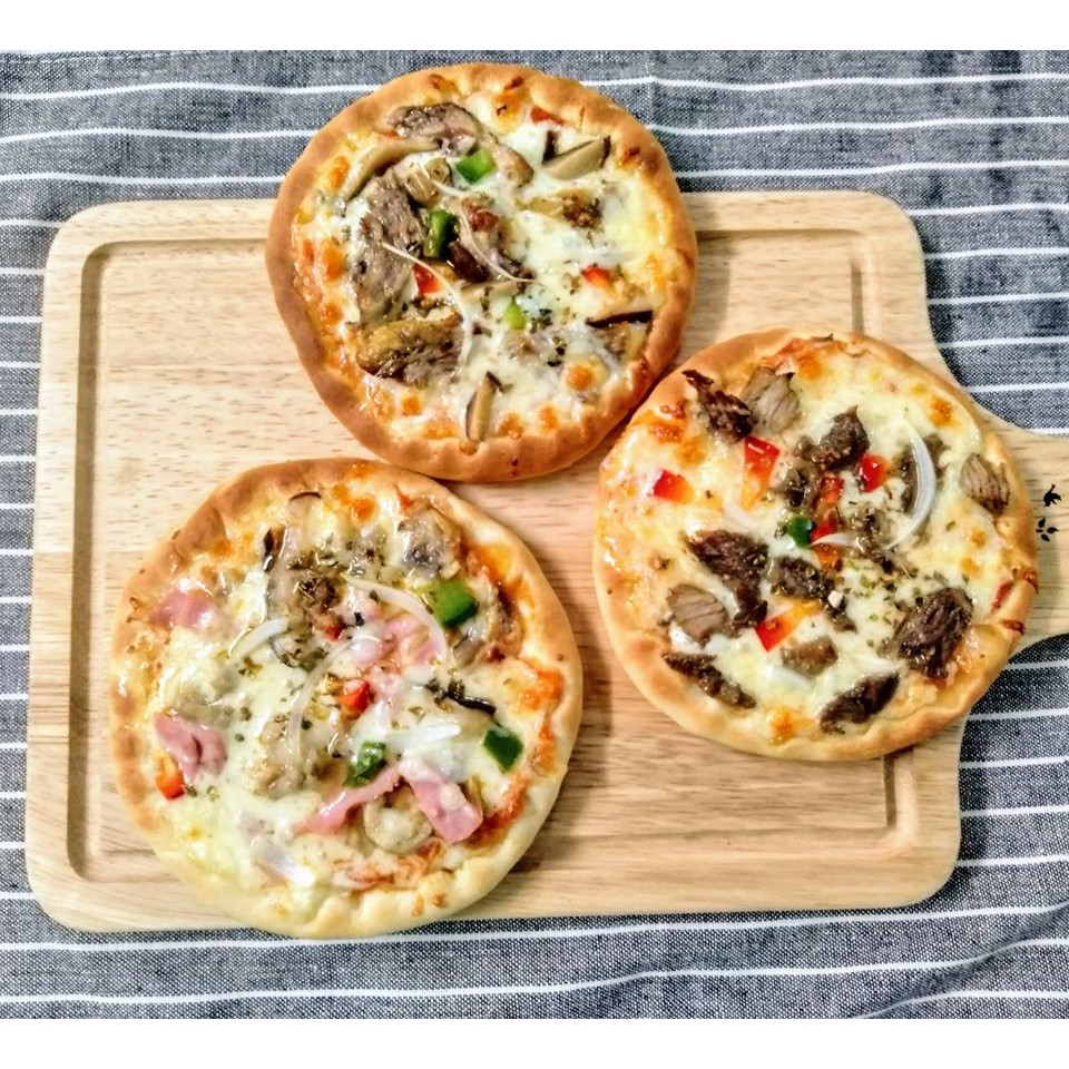 Combo 10 Pizza hút chân không 14cm - Mix 8 vị