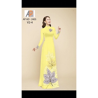 vải áo dài chiếc lá
