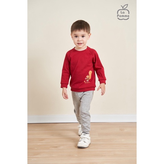 Bộ dài tay La pomme sóc nâu đuôi dài 6m-5Y