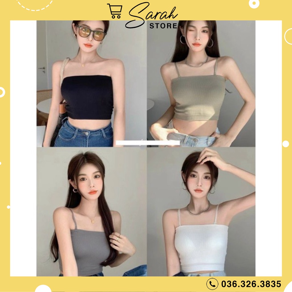 [Mã FAMARAL2 giảm 10K đơn 50K] Áo Bra 2 lớp Thun Tăm Croptop Có Mút Ngưc N99 | WebRaoVat - webraovat.net.vn