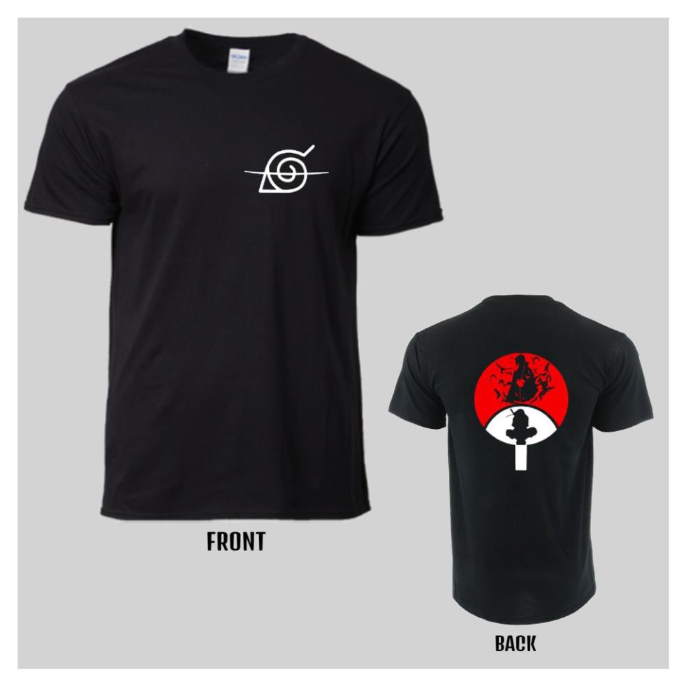 HOT- AO THUN Anime T-shirt Naruto - Uchiha Itachi T-shirt (Black T shirt)