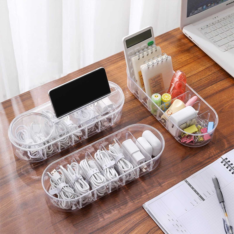 Hộp Đựng Sắp Xếp Dây Cáp Sạc USB Tiện Dụng