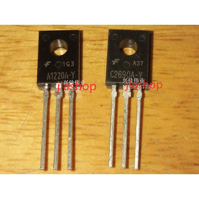 2SA1220A-Y 10 cái = 2SC2690A-Y 5 đôi TO-126 (A1220A + 5 Cái C2690A) 2SA1220A 2SC2690A A1220A-Y C2690