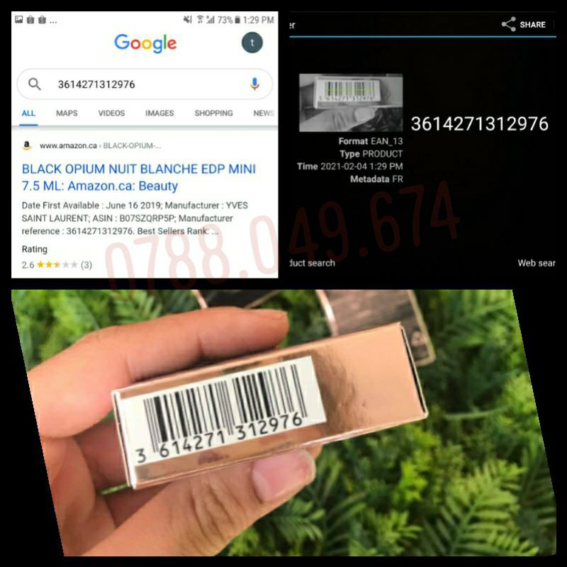 🍁Bill Auth Canada🍁 Nước hoa nữ YSL Black Opium Nuit Blanche mini 7.5ml | BigBuy360 - bigbuy360.vn
