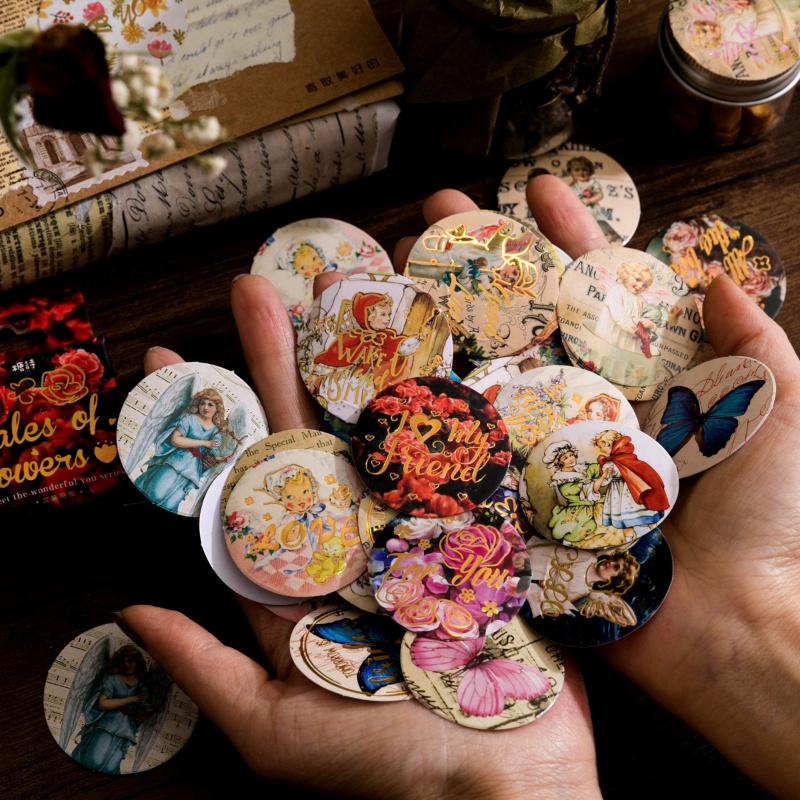 Set 45 Miếng Dán Trang Trí Sổ Tay/Nhật Ký DIY