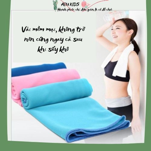 Khăn lạnh thể thao giải nhiệt - Khăn lau mát thể thao hạ nhiệt mùa hè chống tia uv A381