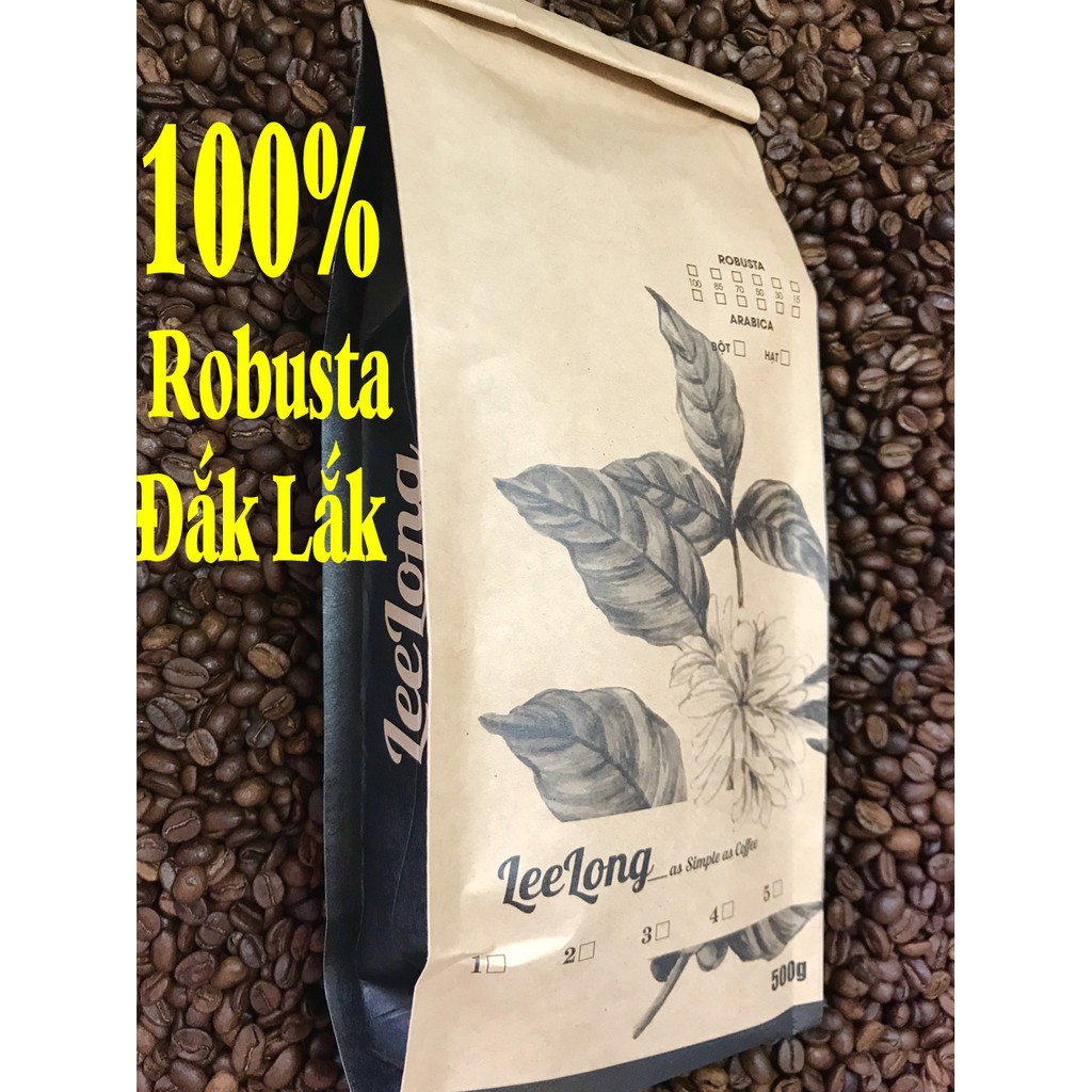 [Mã GROXUAN1 giảm 8% đơn 150K] 500G ROBUSTA ĐẮK LẮK - GU CAFE ĐÁ