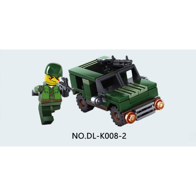 Đồ Chơi Lego Xe Tăng Quân Đội, Xe Bọc Thép, Xe Pháo, Lego Quân Đội - ToyF