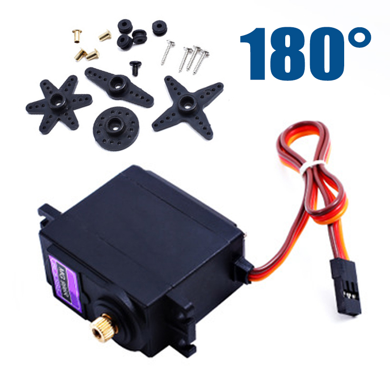 JR RC Động Cơ Servo Mg996R 180 360 Độ Mg995 Cho Mô Hình Xe Tải Điều Khiển Từ Xa