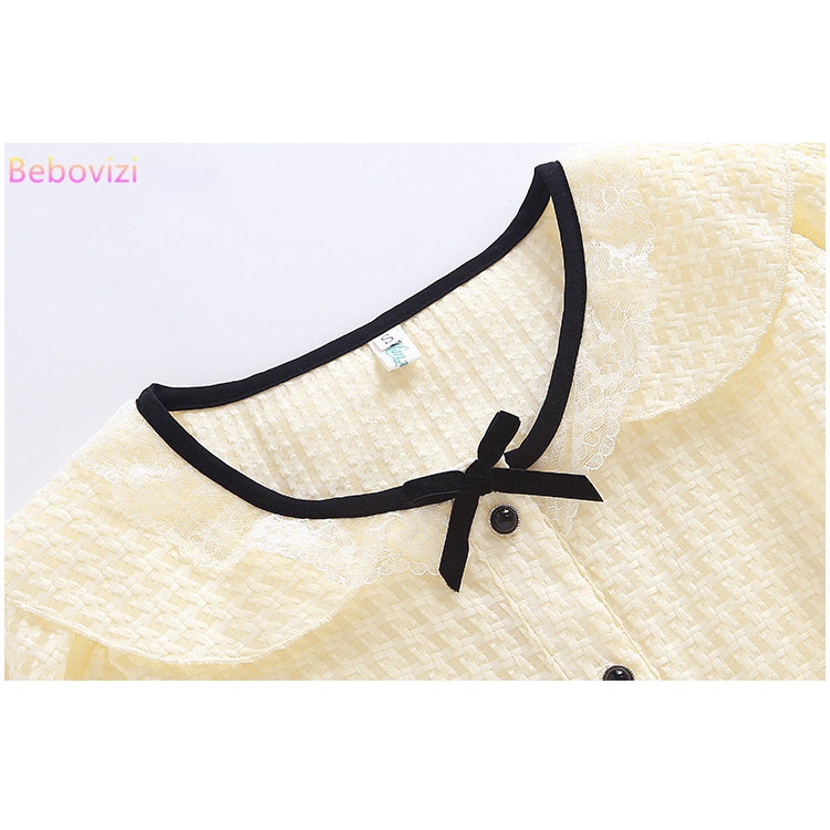 Áo Sơ Mi Chiffon Tay Phồng Cổ Búp Bê Thắt Nơ Mẫu Mới 2022 Thời Trang Mùa Hè Cho Nữ