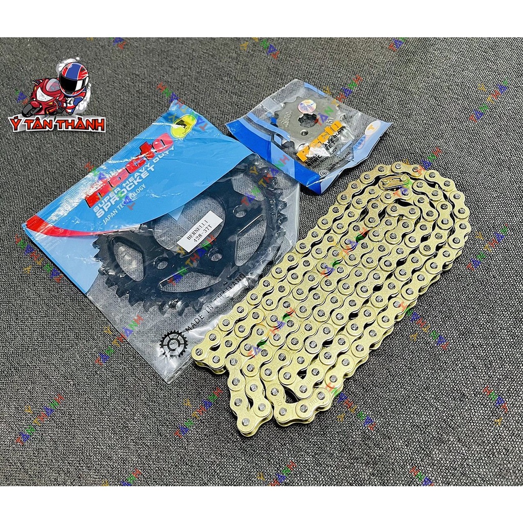 nhông sên đĩa recto xe moto benelli 125cc MS 203