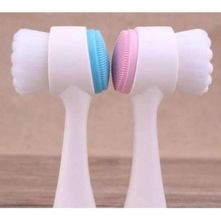 Bàn chải rửa mặt 2 đầu silicone