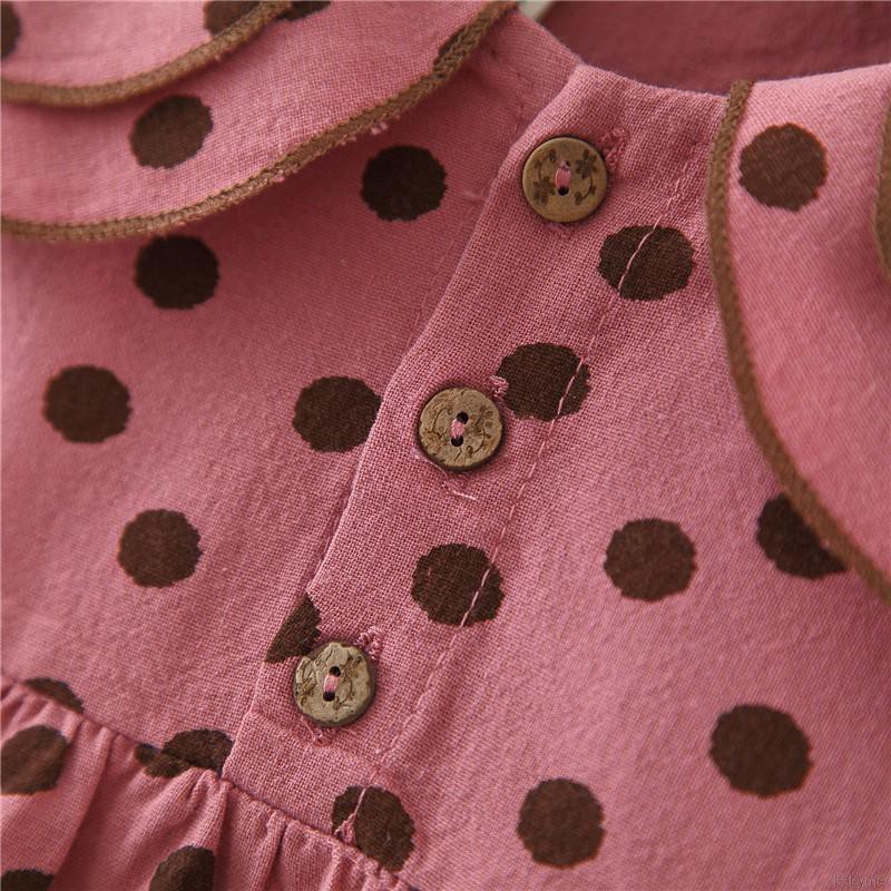 ♕ babyme ღ Baby Girls Cotton Long Sleeve Dress Princess Dresses