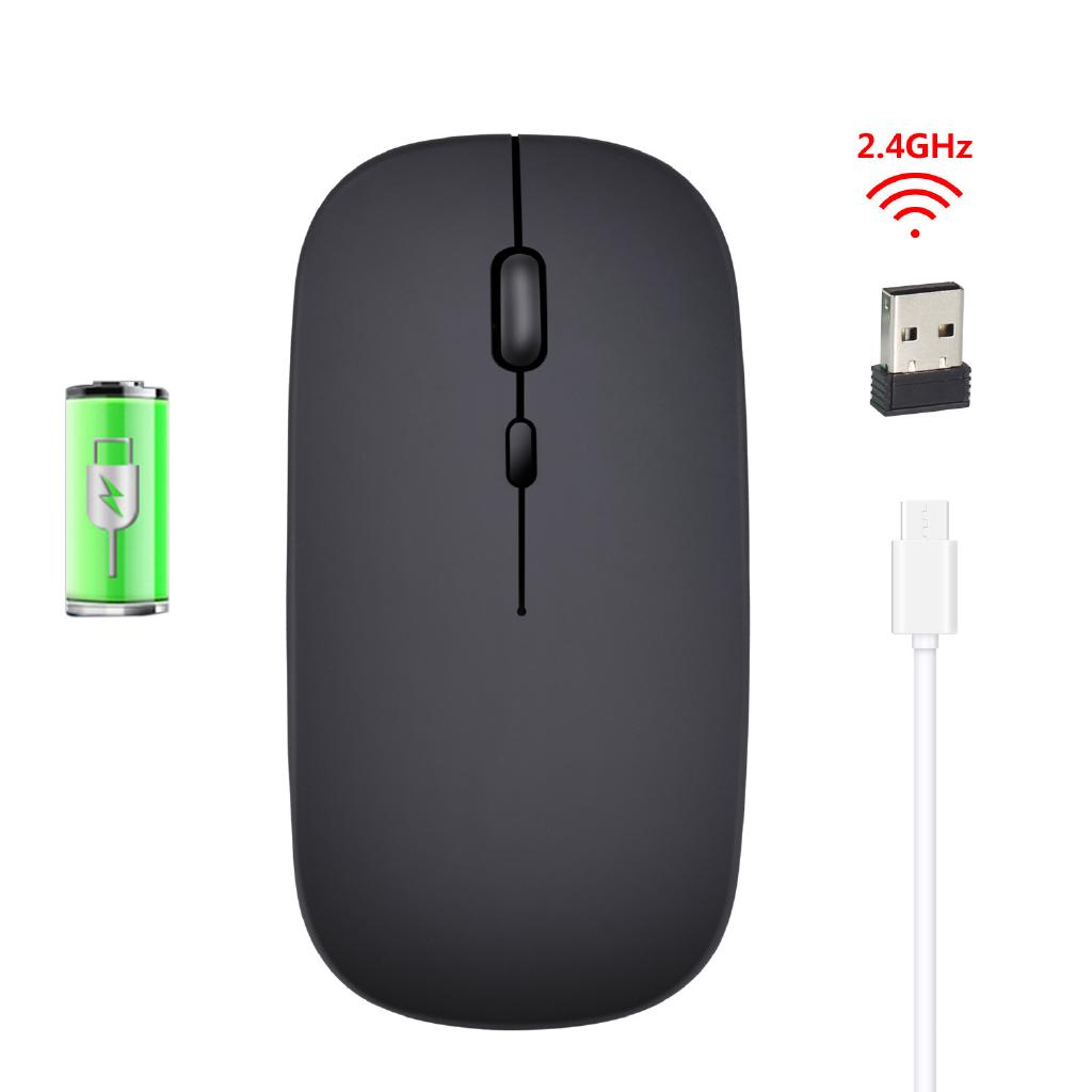 Chuột Không Dây Siêu Mỏng 2.4G Sạc Được