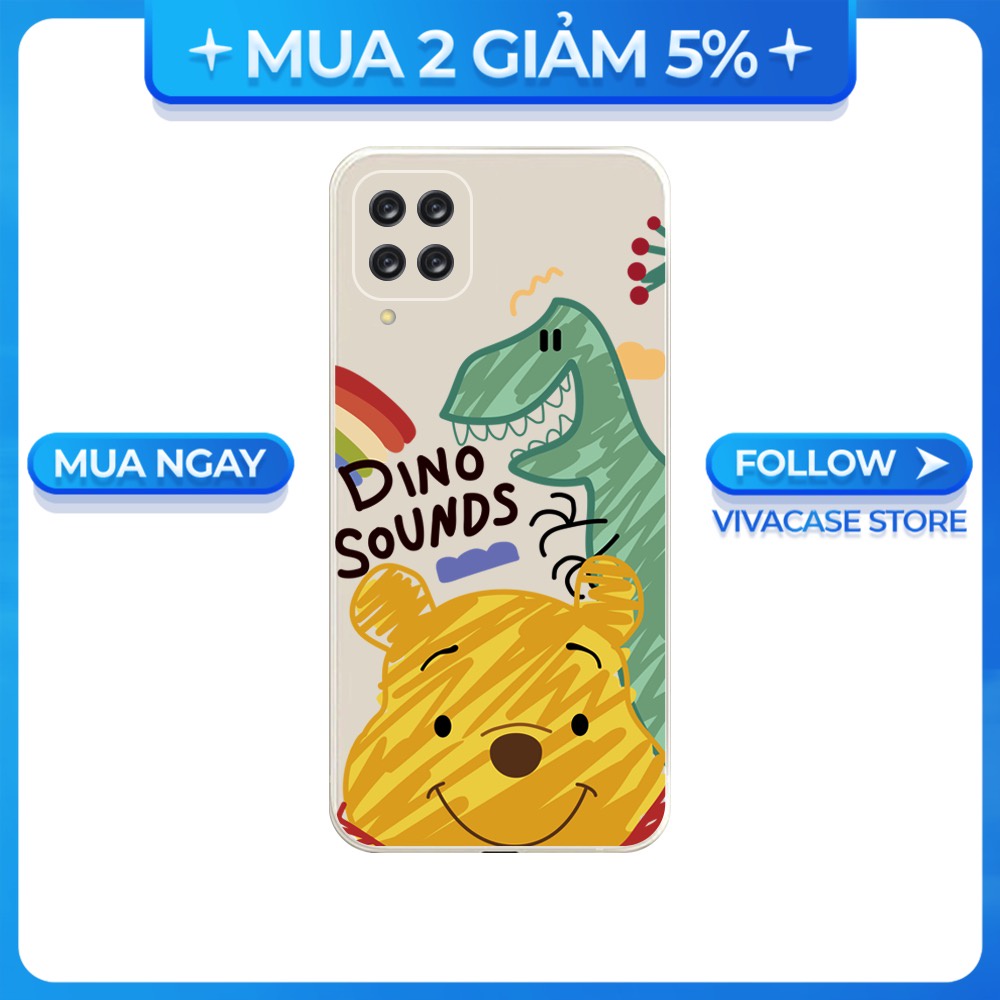 Ốp lưng cạnh vuông Samsung A10/A30S/A72/A50S/A32/...viền bảo vệ camera hình Dino Sounds