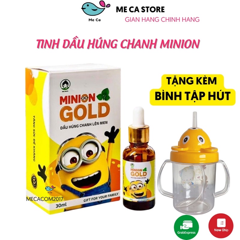 Tinh Dầu Húng Chanh Minion 🔥MUA 1 TẶNG 1🔥 giúp bé hết ho , hết sổ mũi , tăng đề kháng