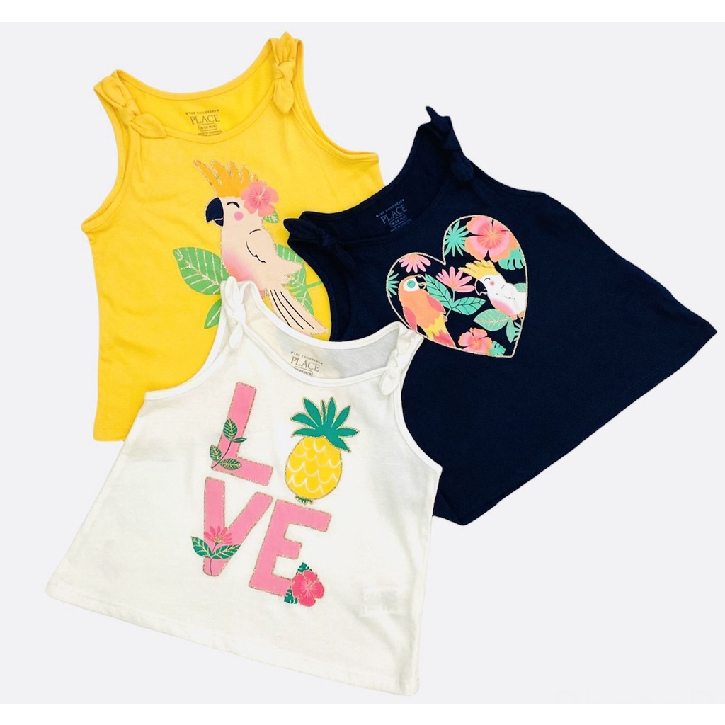 SALE VNXK- ÁO SÁT NÁCH 2 DÂY CHO BÉ GÁI-HIỆU PLACE