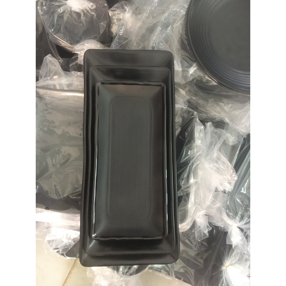 Đĩa chữ nhật melamine đủ size