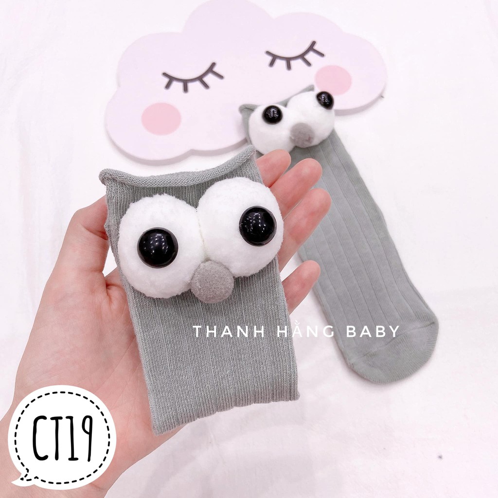 Tất cao cổ cho bé 3D hình thú siêu cưng Thanh hằng baby 0 - 2 tuổi