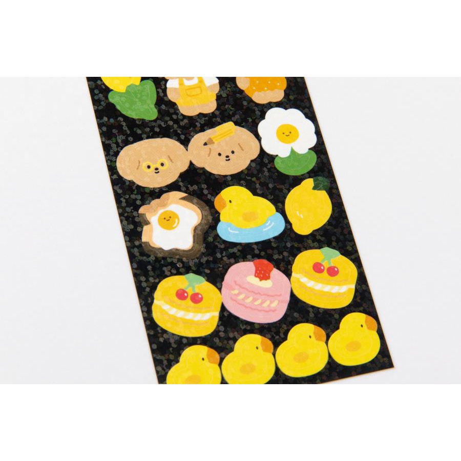 Set 2 Tấm Sticker  ARTBOX Hàn Quốc Hologram Hình Chú Cún Puppy Vàng Dễ Thương