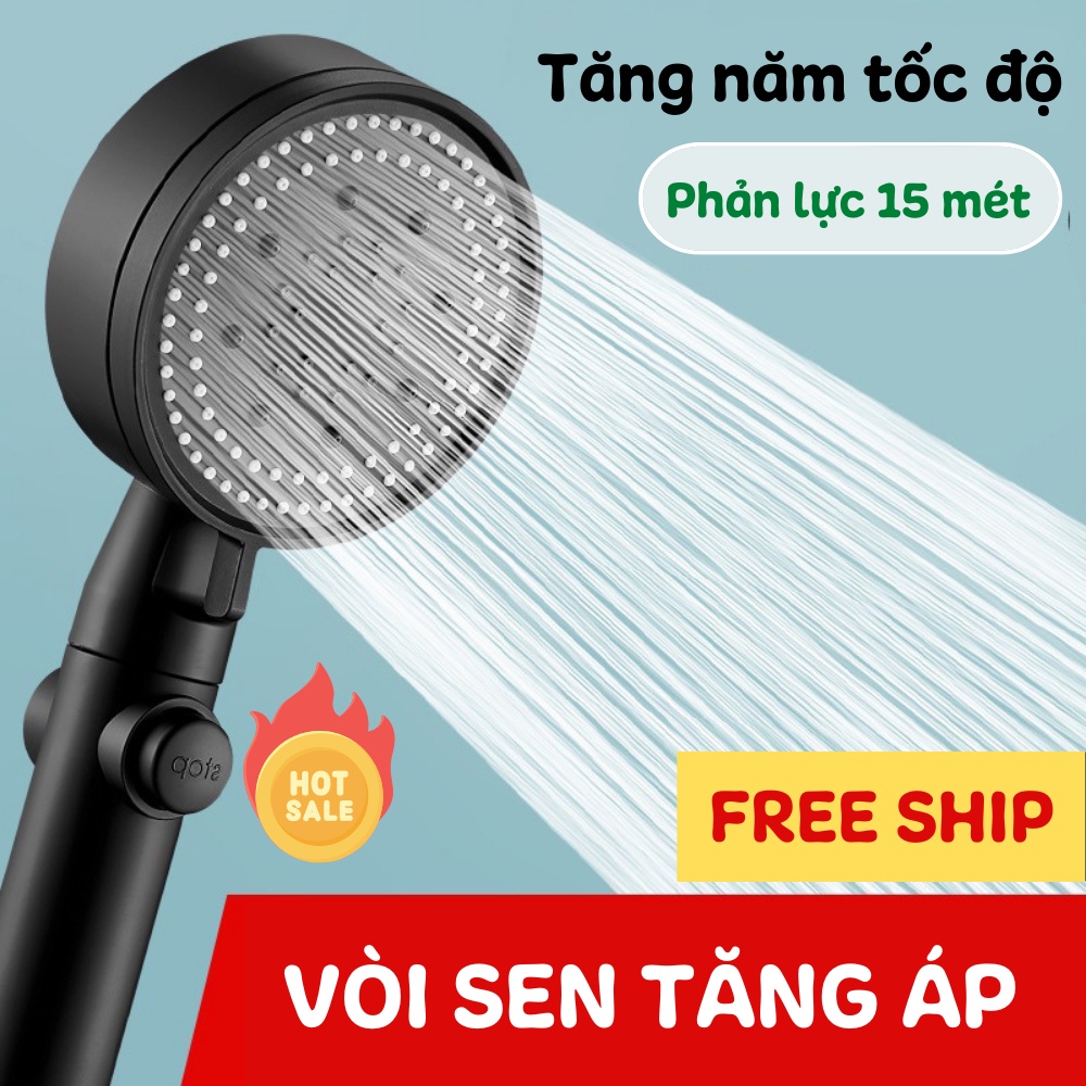 Vòi Hoa Sen Vòi Sen Tăng Áp Cao Cấp Điều Chỉnh Độ Mạnh Yếu Của Nước ATILA SHOP