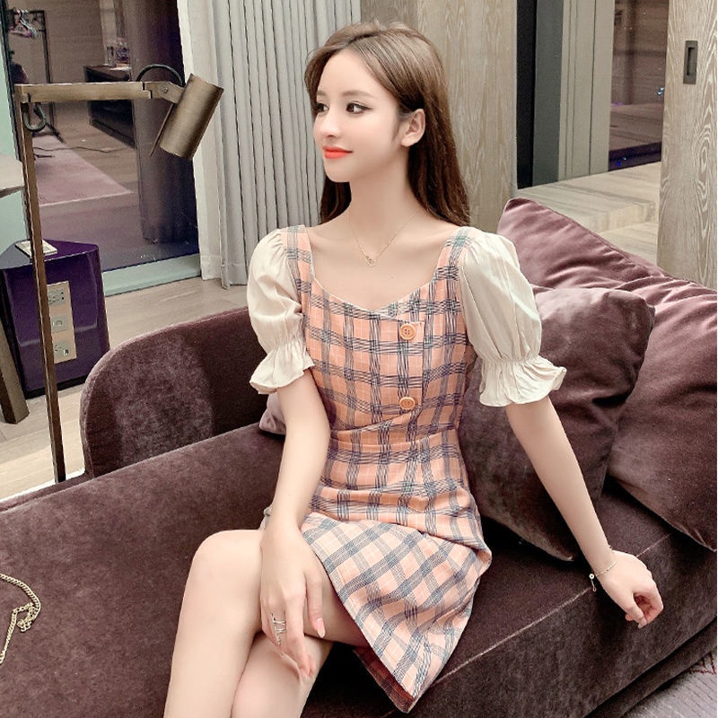 váy xanh bơ đầm bigsize nữ đầm dự tiệc sang trọng đầm tay phồng váy nữ váy nữ xinh đầm vintage đầm caro đầm cổ vuông đầm hở lưng