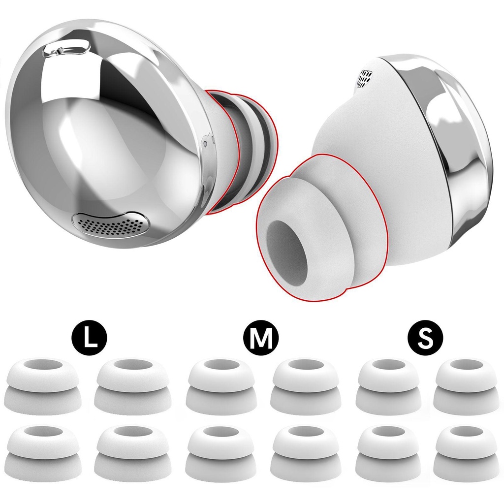Set 12 Nút Tai Nghe Chống Rơi Thay Thế Chuyên Dụng Cho Samsung Galaxy Buds Pro