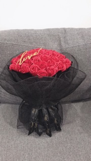 Bó hoa sáp đỏ 50 bông