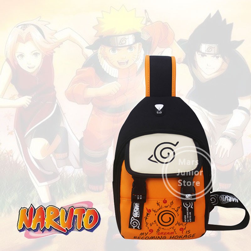 Naruto Túi Đeo Chéo Vai Họa Tiết Hoạt Hình uzumaki naruto hatake kakashi uchiha sasuke Cho Nam