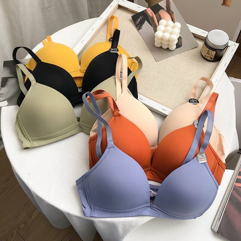 Áo lót cotton không gọng đệm mỏng đơn giản mặc 4 mùa - THAOCHERRY AL21