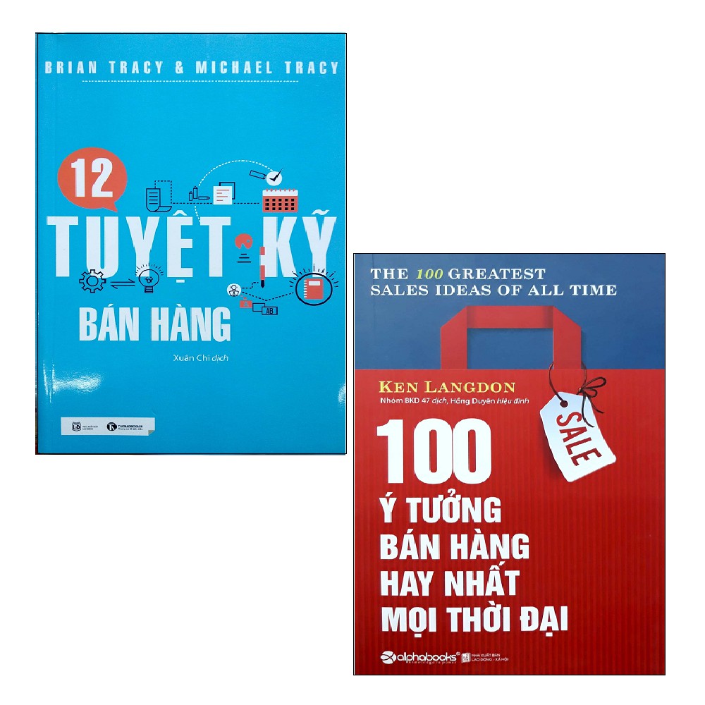 Sách - Combo: 12 Tuyệt Kỹ Bán Hàng + 100 Ý Tưởng Bán Hàng Hay Nhất Mọi Thời Đại