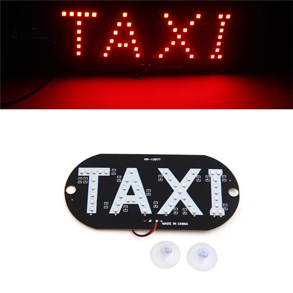 Đèn LED chữ TAXI gắn kính chắn gió xe hơi đa dụng nhiều màu tùy chọn