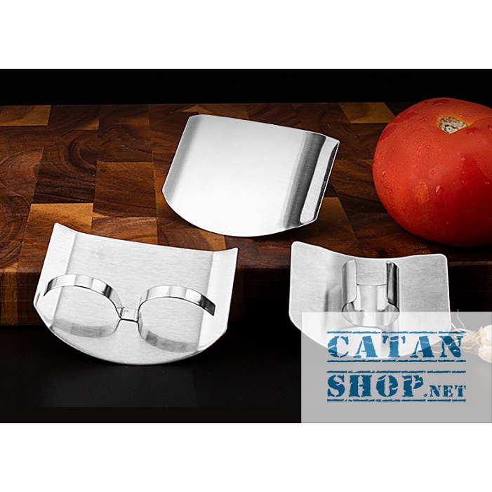 Dụng cụ bảo vệ ngón tay bằng inox khi nấu ăn cắt thái rau củ thịt  an toàn tiện lợi cho gia đình GD587-BVNInox-2ng