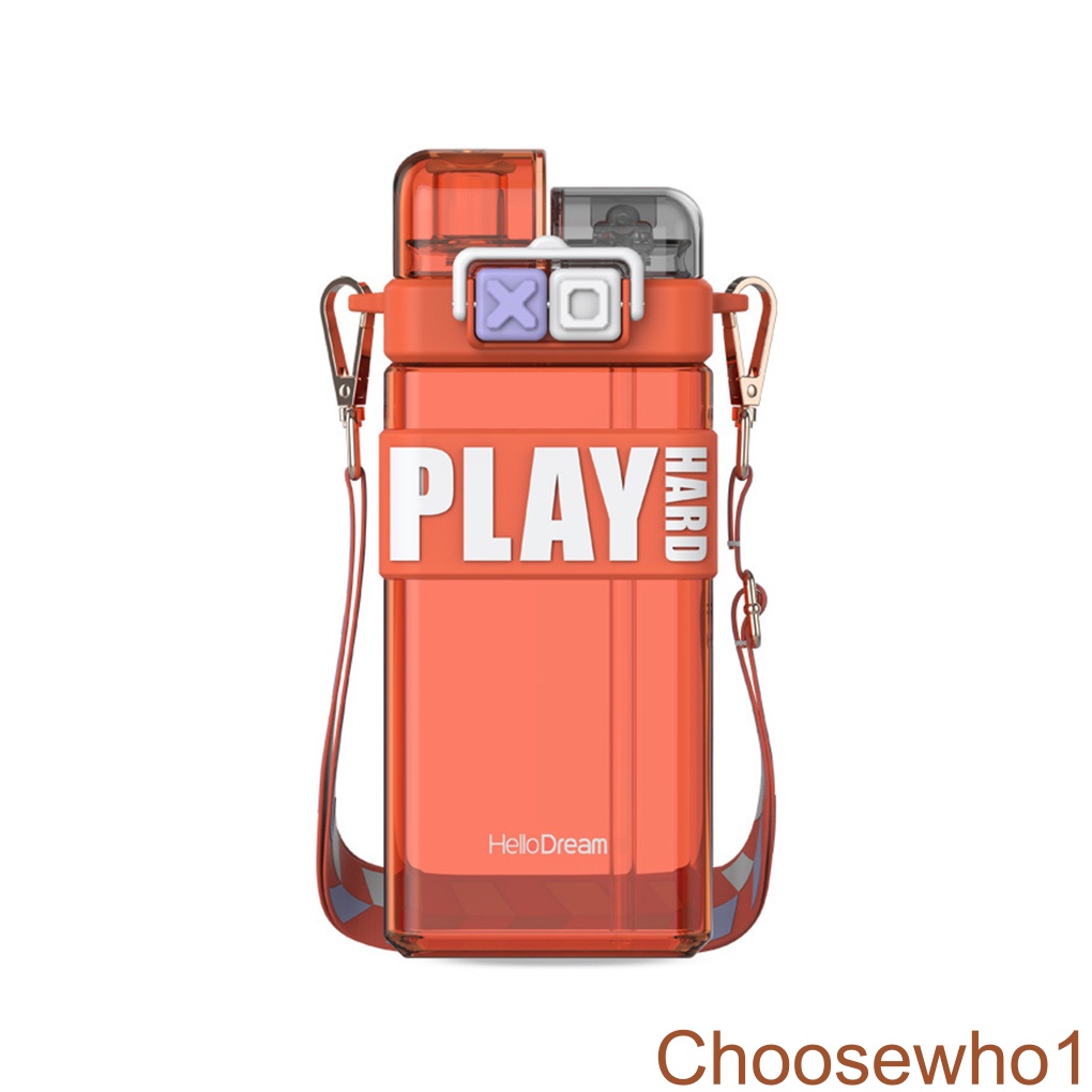 [Choosewho1] Sports Water Bottle 520ml Portable Hiking Fitness Wide Mouth Drinking Kettle Large Capacity Milk Tea Cup