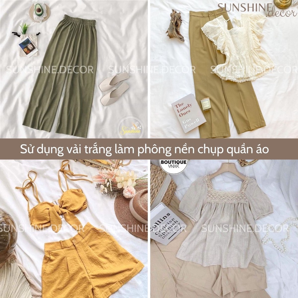 Vải Trắng Làm Phông Nền Chụp Ảnh Sản Phẩm Thời Trang Lookbook