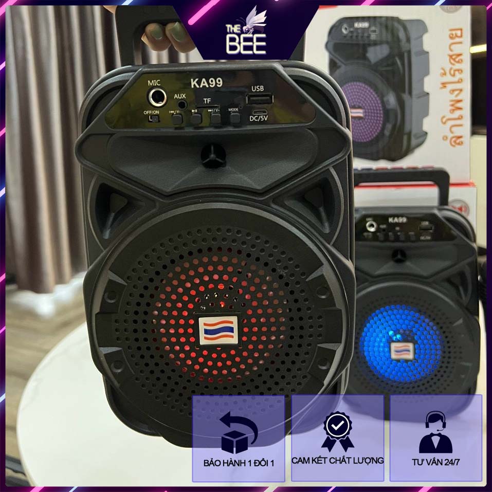 🌈 Loa Bluetooth karaoke Mini có Mic hát