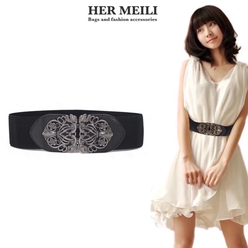 Dây Nịt Mặc Đầm Belt Mặc Áo Váy Hoa Văn Bản 6cm Siêu Hot TL36