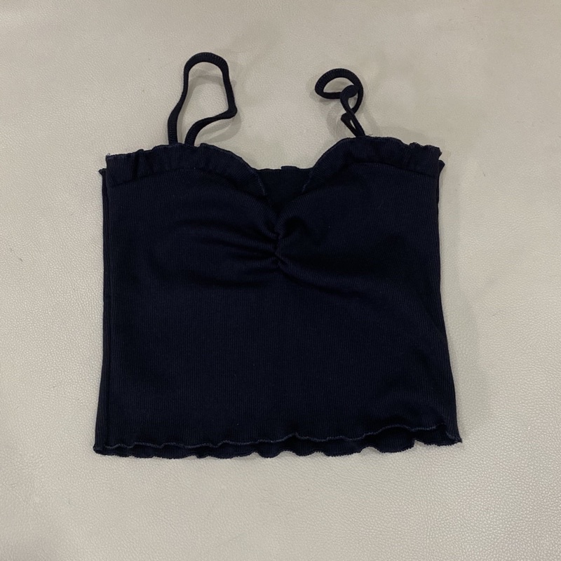 Áo 2 Dây Croptop Nhún Ngực Sexy, Phối Bèo Có 5 Màu Dễ Mặc