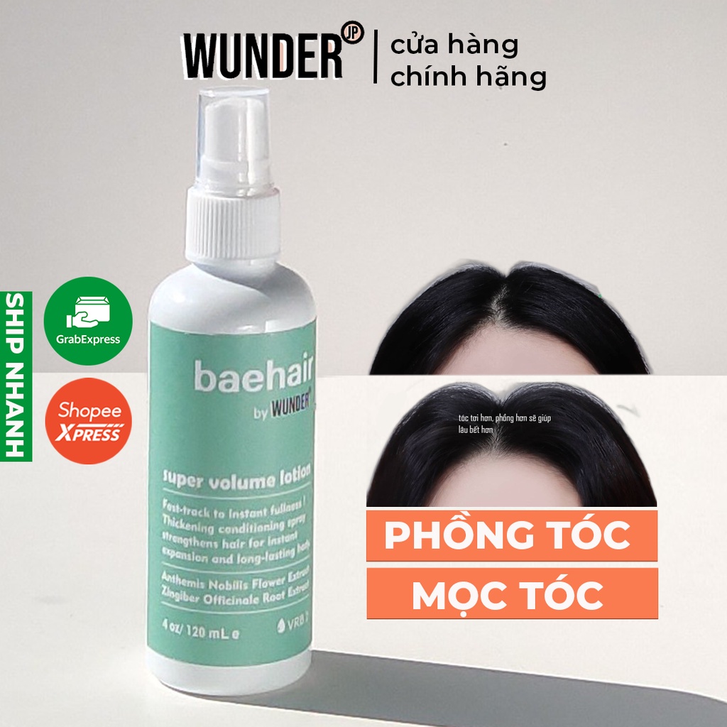 Xịt mọc tóc, làm phồng tóc và ngăn ngừa rụng tóc Baehair Super Volume