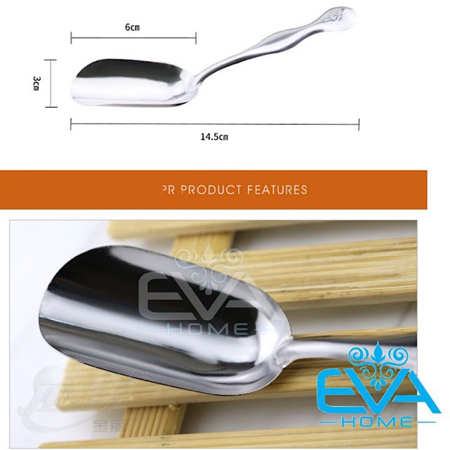 Set 2 Muỗng Múc Trà Inox Teaspoon