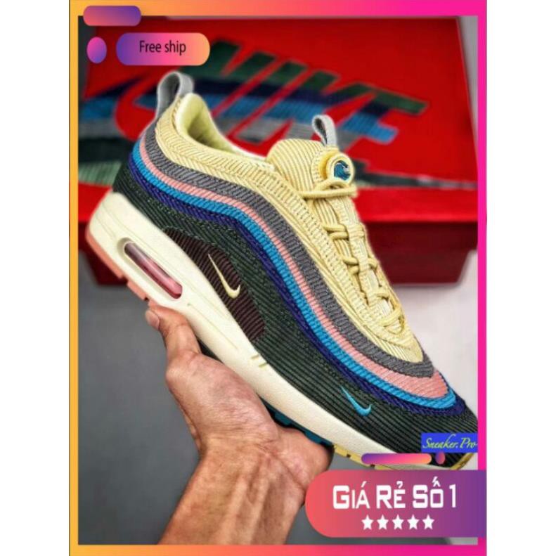 Giày thể thao sneaker  AIR MAX 97 Sean Wotherspoon bảy màu da lộn siêu đẹp cho cả nam và nữ siêu đẹp , JD1