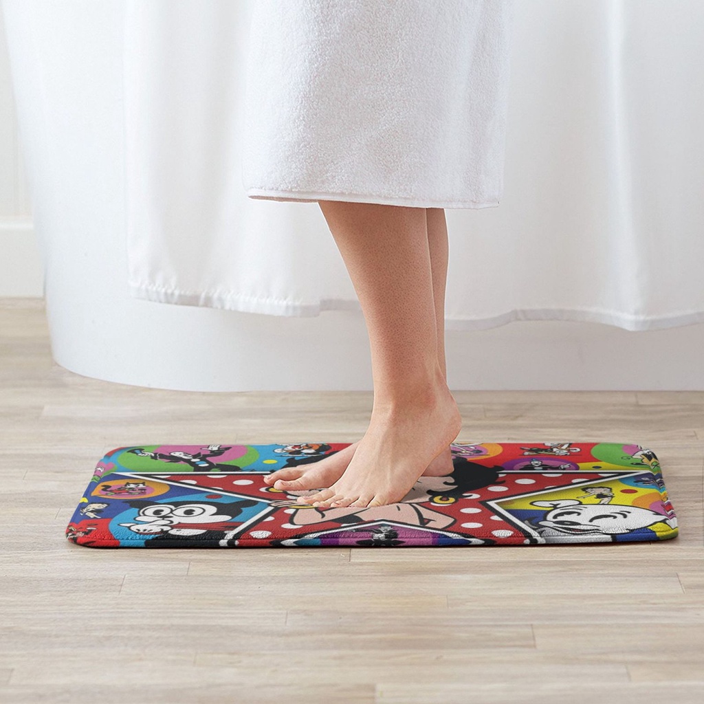 Thảm Lót Cửa Ra Vào / Cửa Ra Vào 24 "X 16" In Họa Tiết Betty Boop Cá Tính Trang Trí Nhà Cửa