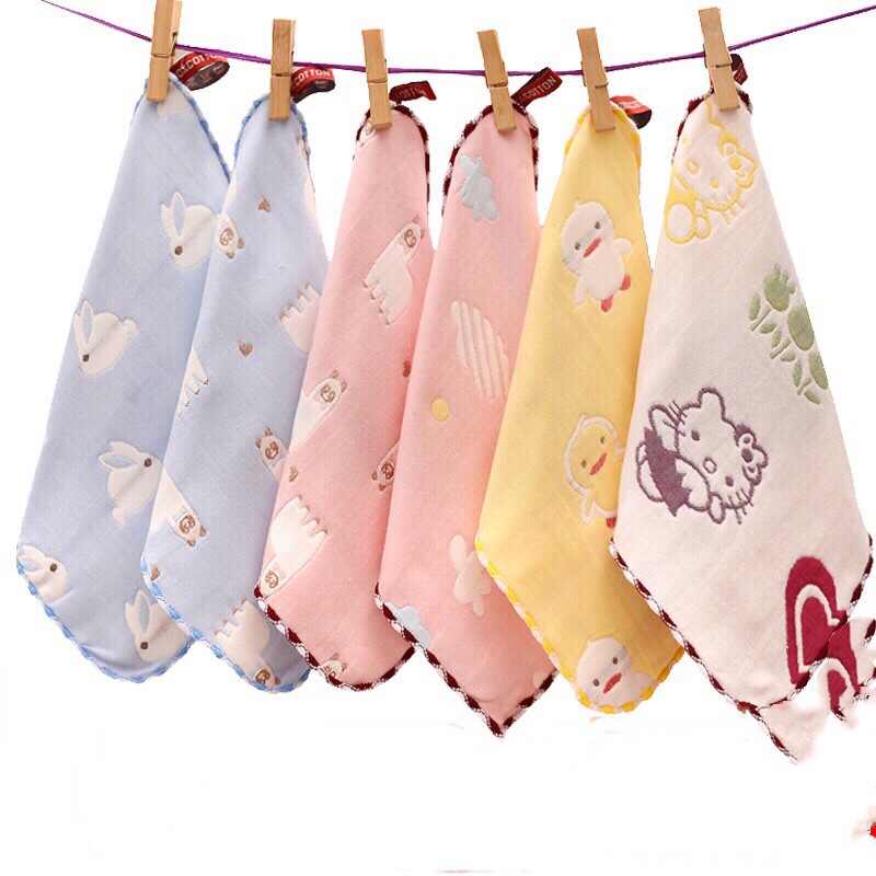 5 Khăn Sữa, Khăn Mặt Sợi Tre 6 Lớp - Lee Lee Kids TTSPK2142