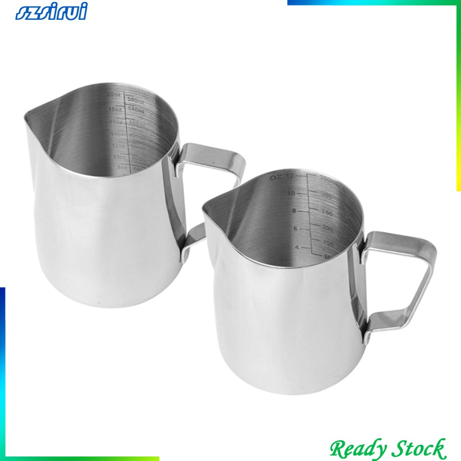 Bình Rót Sữa Tạo Bọt Espresso Bằng Thép Không Gỉ 12 / 20oz